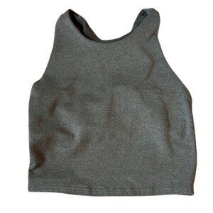 Athleta girl kids grey cropped tank top